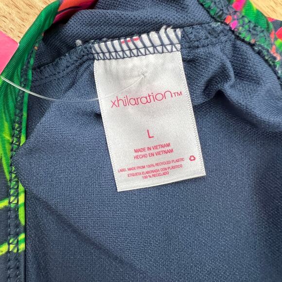 Xhilaration Juniors' Tropical Print Bralette Bikini Top - Size Large - NWT - Picture 2 of 10